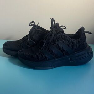 Boys adidas Black Low-Top Mesh Running Shoes